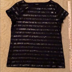 Talbots sequin tee shirt